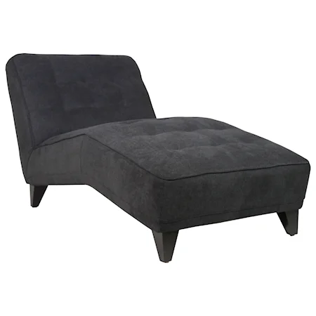 Contemporary Chaise with Tufting